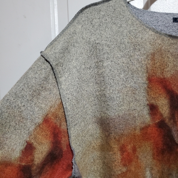 Lily London Watercolor Abstract Floral High-Low Tunic Top Size Large - Picture 6 of 12